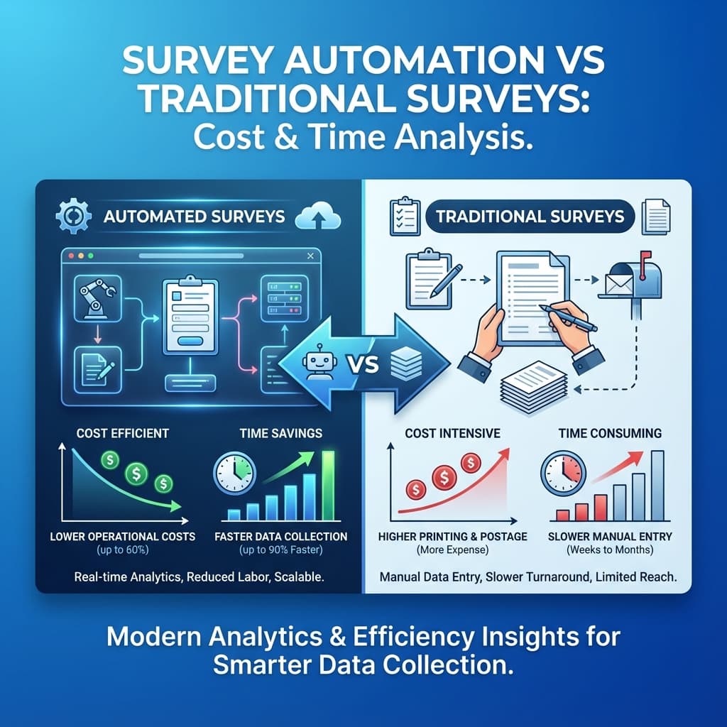 Survey Automation vs Traditional Surveys: Cost & Time Breakdown